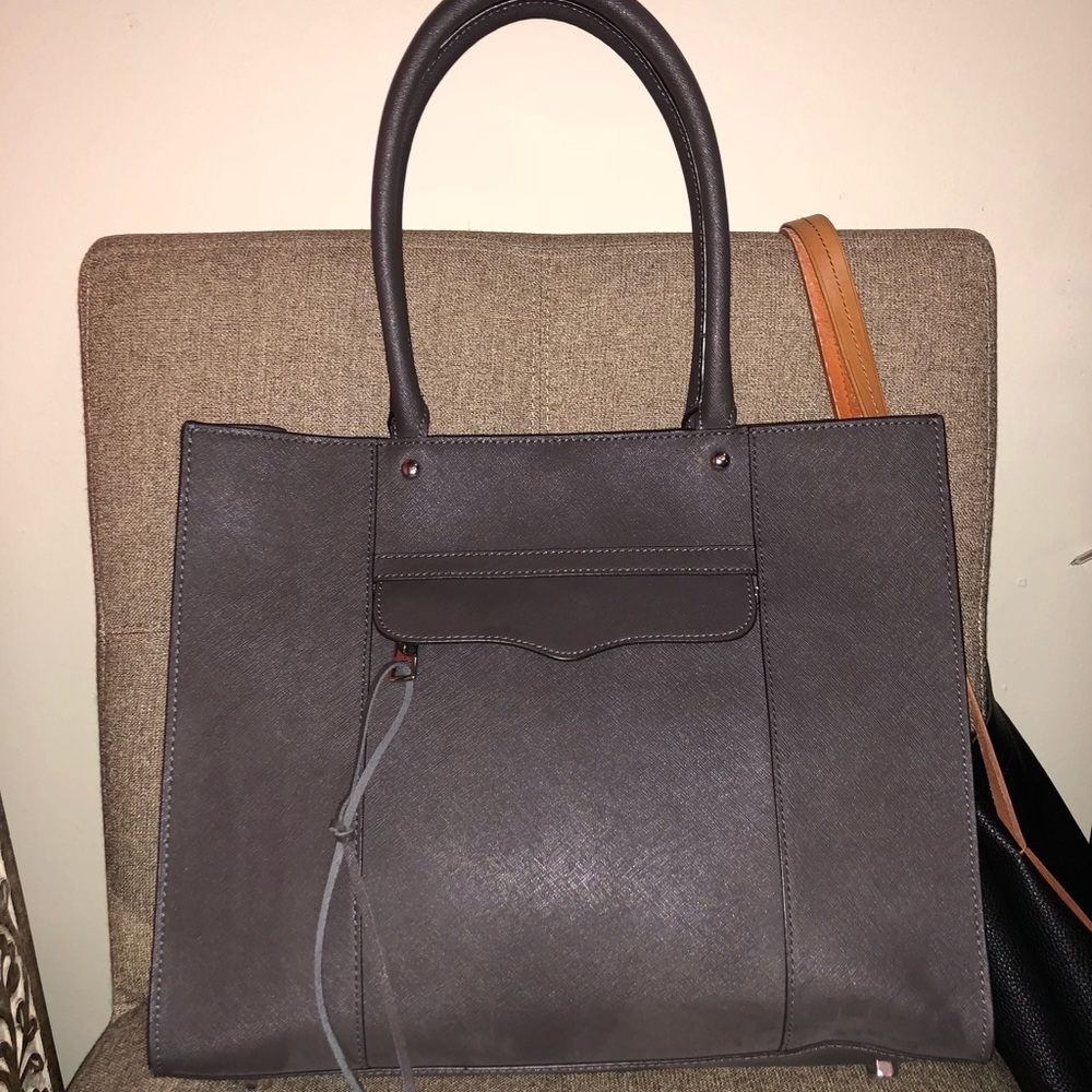 Brand new gray/silver Rebecca Minkoff medium tote